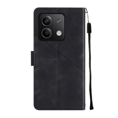 PT005 YB Imprinting Series-6 For Xiaomi Redmi Note 13 5G Case Wallet Skin-touch Leather Cover