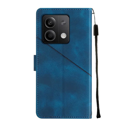 PT005 YB Imprinting Series-6 For Xiaomi Redmi Note 13 5G Case Wallet Skin-touch Leather Cover