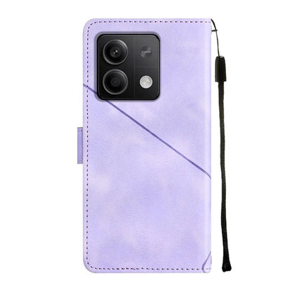 PT005 YB Imprinting Series-6 For Xiaomi Redmi Note 13 5G Case Wallet Skin-touch Leather Cover