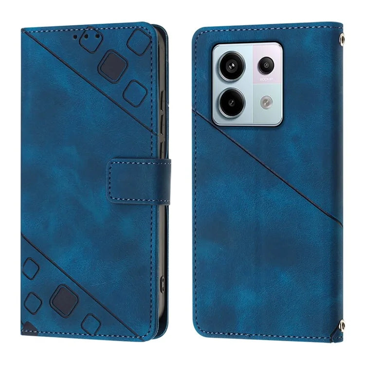 PT005 YB Imprinting Series-7 for Xiaomi Redmi Note 13 Pro 5G / Poco X6 5G Case Crossbody Leather Flip Stand Phone Cover