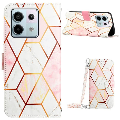YB Pattern Printing Leather Series-6 For Xiaomi Redmi Note 13 Pro 5G / Poco X6 5G Leather Case with Straps