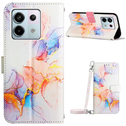 YB Pattern Printing Leather Series-6 For Xiaomi Redmi Note 13 Pro 5G / Poco X6 5G Leather Case with Straps