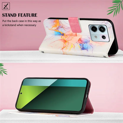 YB Pattern Printing Leather Series-6 For Xiaomi Redmi Note 13 Pro 5G / Poco X6 5G Leather Case with Straps