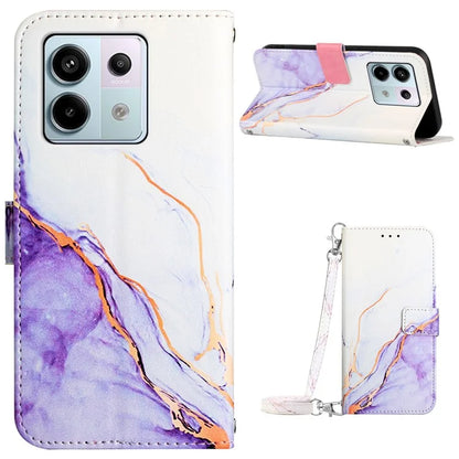 YB Pattern Printing Leather Series-6 For Xiaomi Redmi Note 13 Pro 5G / Poco X6 5G Leather Case with Straps
