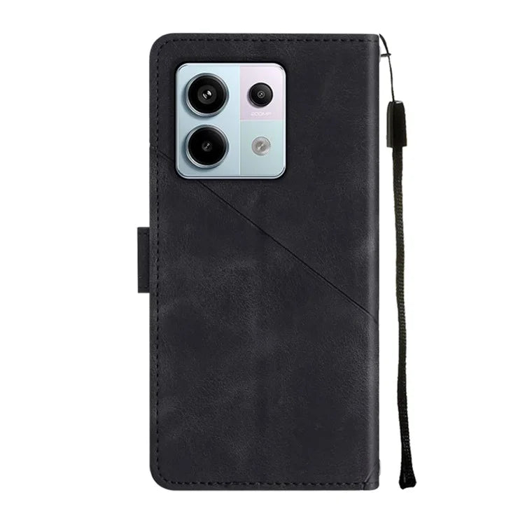 PT005 YB Imprinting Series-6 For Xiaomi Redmi Note 13 Pro 5G / Poco X6 5G Case Wallet Leather Cover