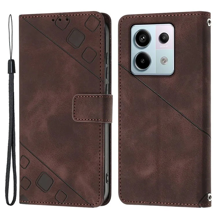 PT005 YB Imprinting Series-6 For Xiaomi Redmi Note 13 Pro 5G / Poco X6 5G Case Wallet Leather Cover