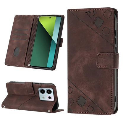 PT005 YB Imprinting Series-6 For Xiaomi Redmi Note 13 Pro 5G / Poco X6 5G Case Wallet Leather Cover