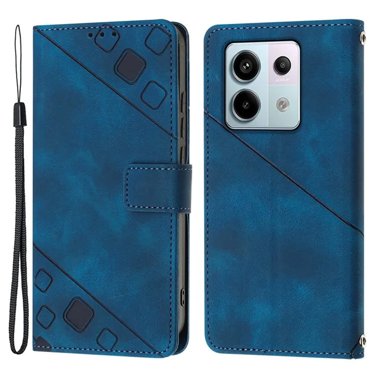 PT005 YB Imprinting Series-6 For Xiaomi Redmi Note 13 Pro 5G / Poco X6 5G Case Wallet Leather Cover