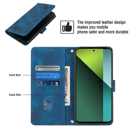 PT005 YB Imprinting Series-6 For Xiaomi Redmi Note 13 Pro 5G / Poco X6 5G Case Wallet Leather Cover
