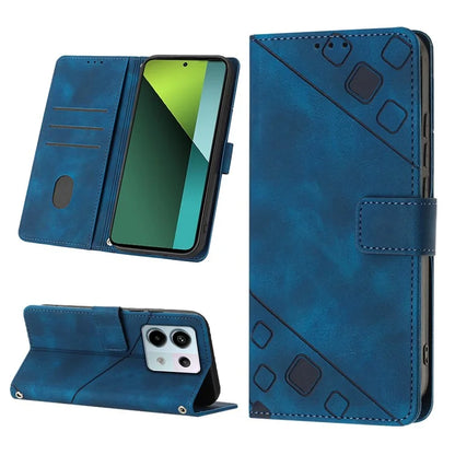 PT005 YB Imprinting Series-6 For Xiaomi Redmi Note 13 Pro 5G / Poco X6 5G Case Wallet Leather Cover
