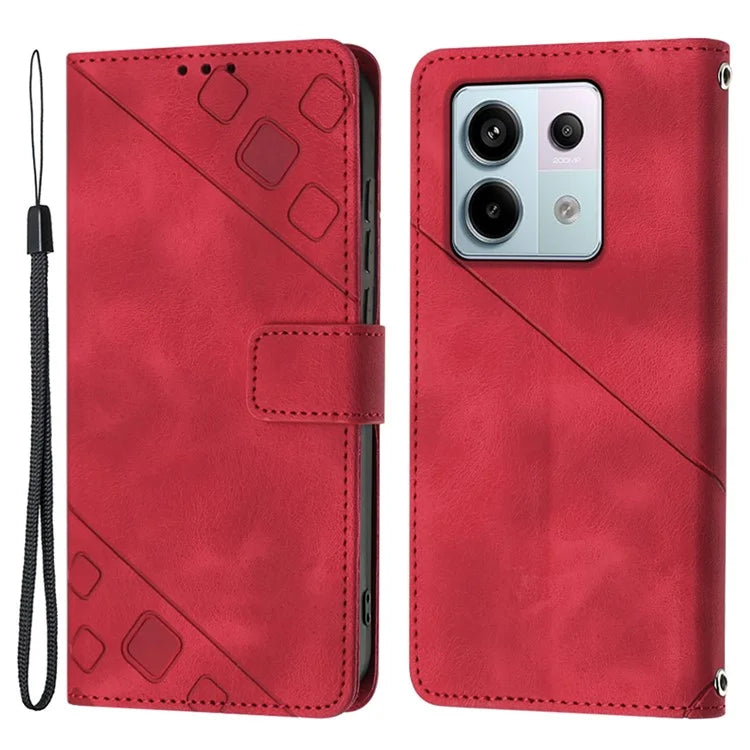 PT005 YB Imprinting Series-6 For Xiaomi Redmi Note 13 Pro 5G / Poco X6 5G Case Wallet Leather Cover