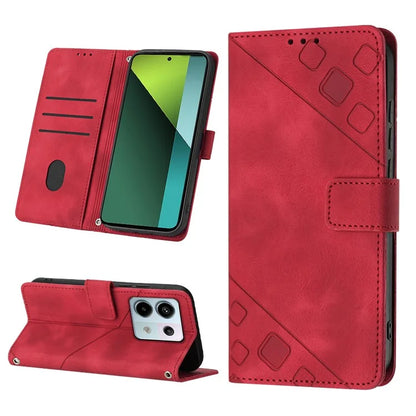 PT005 YB Imprinting Series-6 For Xiaomi Redmi Note 13 Pro 5G / Poco X6 5G Case Wallet Leather Cover