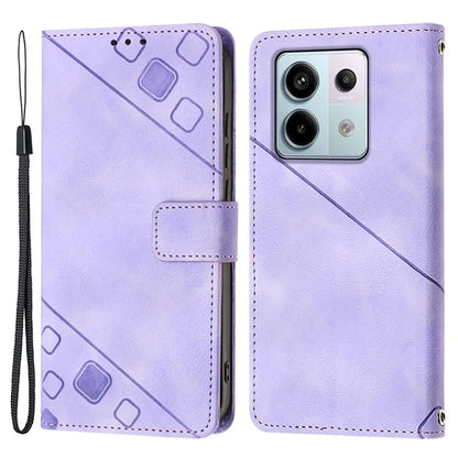 PT005 YB Imprinting Series-6 For Xiaomi Redmi Note 13 Pro 5G / Poco X6 5G Case Wallet Leather Cover