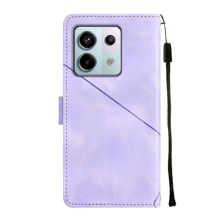 PT005 YB Imprinting Series-6 For Xiaomi Redmi Note 13 Pro 5G / Poco X6 5G Case Wallet Leather Cover