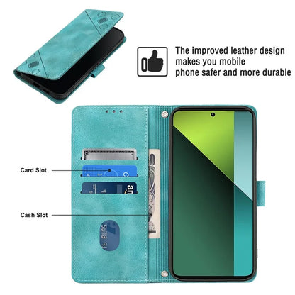 PT005 YB Imprinting Series-6 For Xiaomi Redmi Note 13 Pro 5G / Poco X6 5G Case Wallet Leather Cover