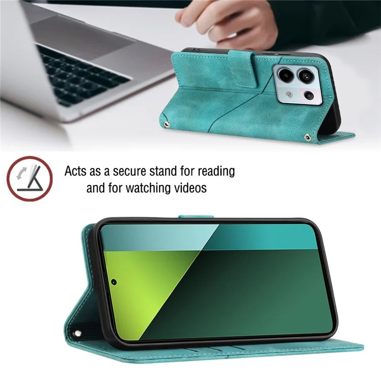PT005 YB Imprinting Series-6 For Xiaomi Redmi Note 13 Pro 5G / Poco X6 5G Case Wallet Leather Cover