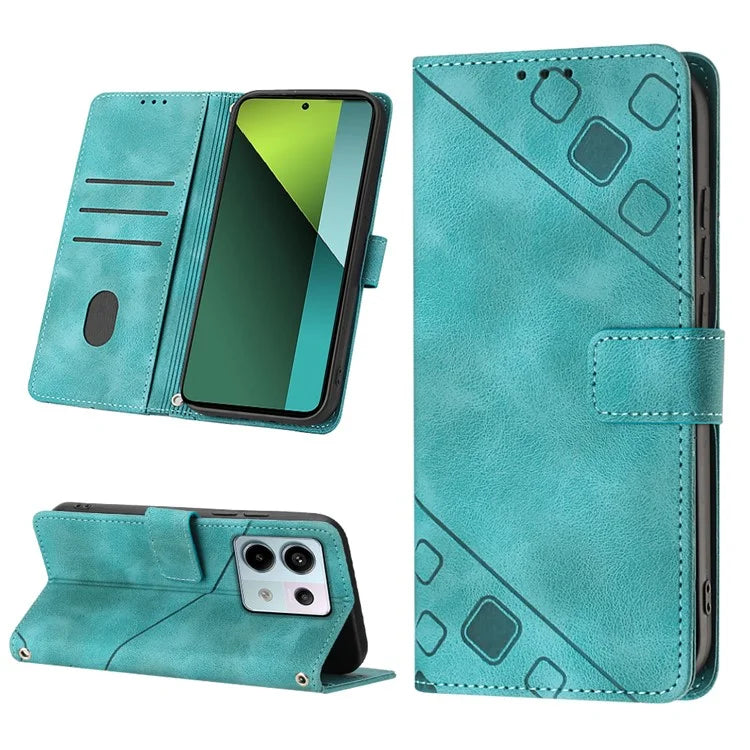PT005 YB Imprinting Series-6 For Xiaomi Redmi Note 13 Pro 5G / Poco X6 5G Case Wallet Leather Cover