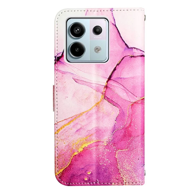 YB Pattern Printing Leather Series-5 For Xiaomi Redmi Note 13 Pro 5G / Poco X6 5G Case Wallet Stand Cover