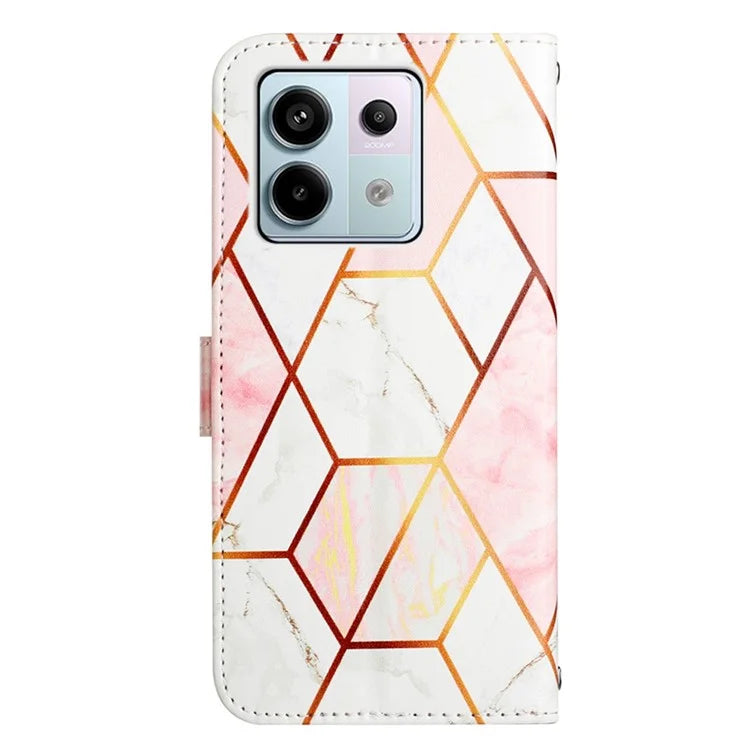 YB Pattern Printing Leather Series-5 For Xiaomi Redmi Note 13 Pro 5G / Poco X6 5G Case Wallet Stand Cover