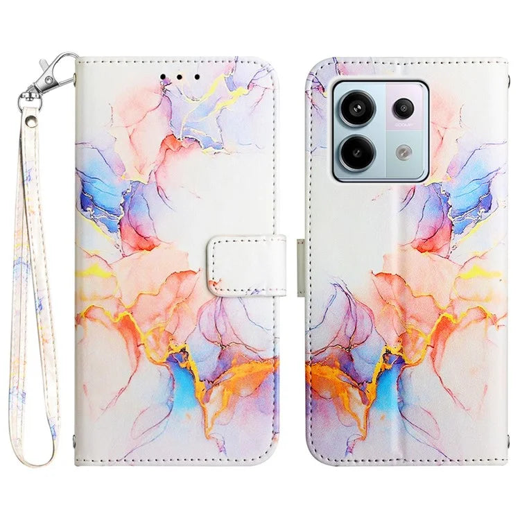 YB Pattern Printing Leather Series-5 For Xiaomi Redmi Note 13 Pro 5G / Poco X6 5G Case Wallet Stand Cover