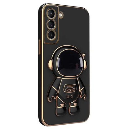 For Samsung Galaxy S23 Astronaut Phone Case Electroplating TPU Shockproof Cover