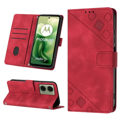 PT005 YB Imprinting Series-7 for Motorola Moto G04 4G / G24 4G Case Flip PU Leather Crossbody Design Phone Cover