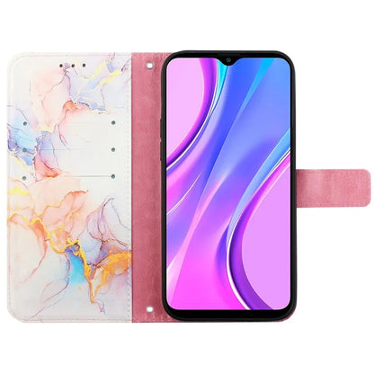 For Xiaomi Poco X6 Pro 5G / Redmi K70E 5G Wallet Case Marble Pattern Leather Phone Cover