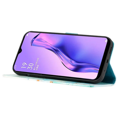 For Oppo Reno11 Pro 5G (Global) Case Marble Pattern Leather Phone Cover with Wallet