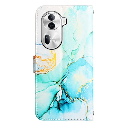 For Oppo Reno11 Pro 5G (Global) Case Marble Pattern Leather Phone Cover with Wallet