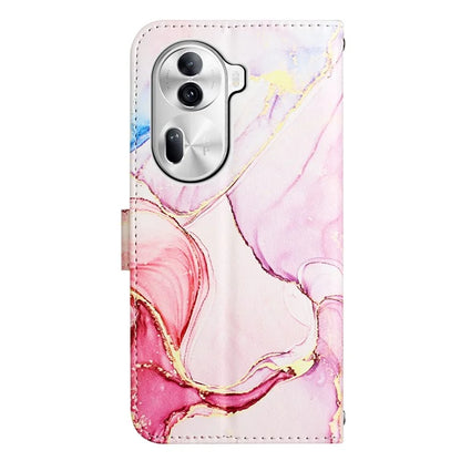 For Oppo Reno11 Pro 5G (Global) Case Marble Pattern Leather Phone Cover with Wallet