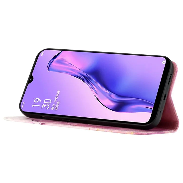 For Oppo Reno11 Pro 5G (Global) Case Marble Pattern Leather Phone Cover with Wallet