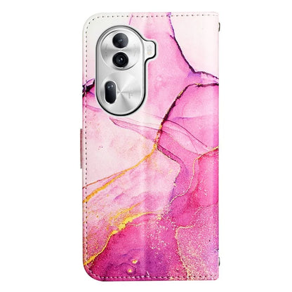 For Oppo Reno11 Pro 5G (Global) Case Marble Pattern Leather Phone Cover with Wallet