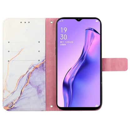 For Oppo Reno11 Pro 5G (Global) Case Marble Pattern Leather Phone Cover with Wallet