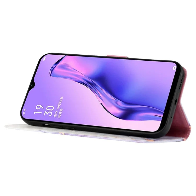 For Oppo Reno11 Pro 5G (Global) Case Marble Pattern Leather Phone Cover with Wallet