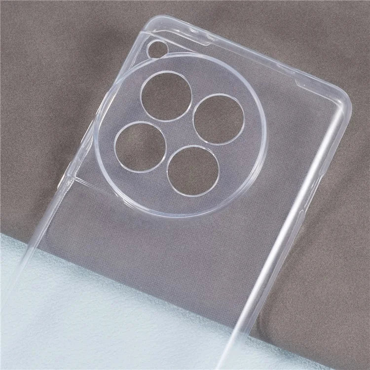 For OnePlus 12 5G Protective Case Glossy Watermark-Free Soft TPU Clear Phone Cover