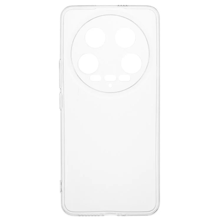 For Xiaomi 14 Ultra TPU Case Watermark-Free Glossy Anti-scratch Clear Phone Cover