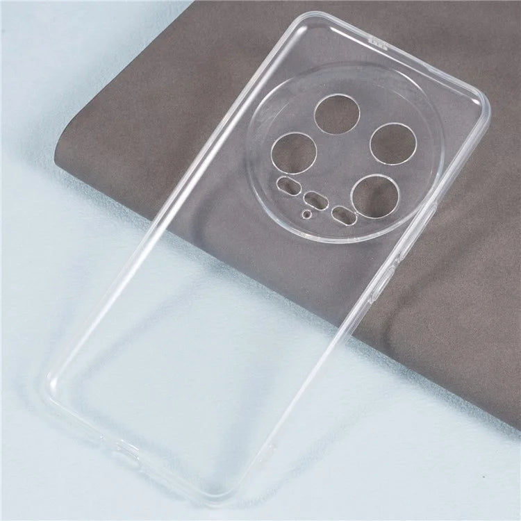 For Xiaomi 14 Ultra TPU Case Watermark-Free Glossy Anti-scratch Clear Phone Cover