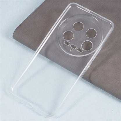 For Xiaomi 14 Ultra TPU Case Watermark-Free Glossy Anti-scratch Clear Phone Cover