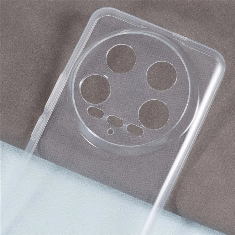 For Xiaomi 14 Ultra TPU Case Watermark-Free Glossy Anti-scratch Clear Phone Cover