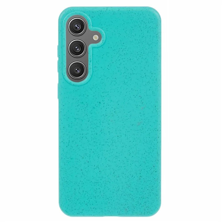 For Samsung Galaxy S24+ Shockproof Case Biodegradable Wheat Straw+TPU Hybrid Phone Shell