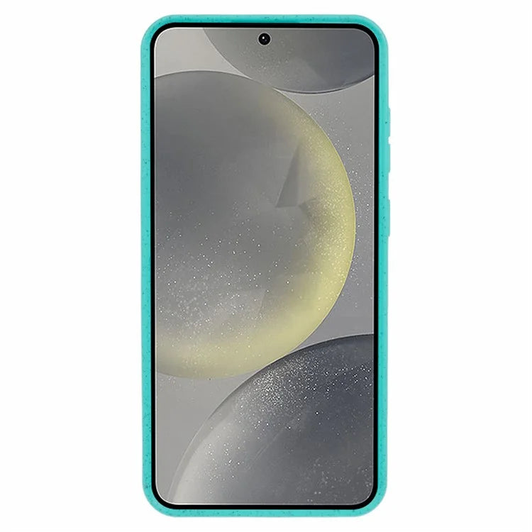 For Samsung Galaxy S24+ Shockproof Case Biodegradable Wheat Straw+TPU Hybrid Phone Shell