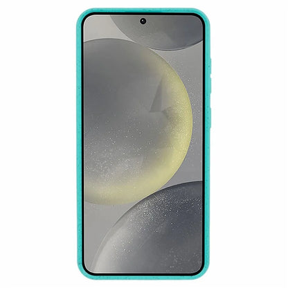 For Samsung Galaxy S24+ Shockproof Case Biodegradable Wheat Straw+TPU Hybrid Phone Shell
