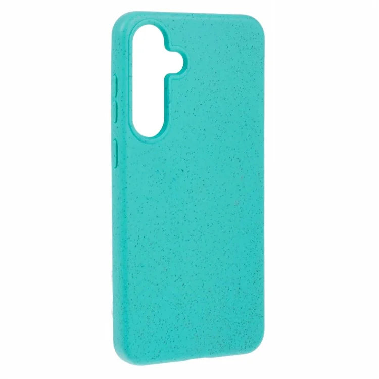 For Samsung Galaxy S24+ Shockproof Case Biodegradable Wheat Straw+TPU Hybrid Phone Shell