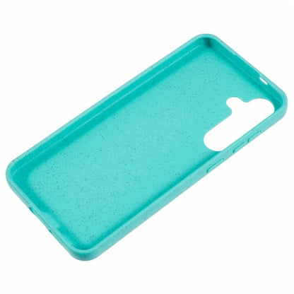 For Samsung Galaxy S24+ Shockproof Case Biodegradable Wheat Straw+TPU Hybrid Phone Shell
