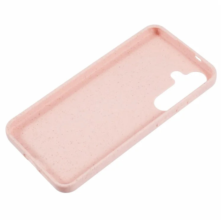 For Samsung Galaxy S24+ Shockproof Case Biodegradable Wheat Straw+TPU Hybrid Phone Shell