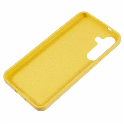 For Samsung Galaxy S24+ Shockproof Case Biodegradable Wheat Straw+TPU Hybrid Phone Shell