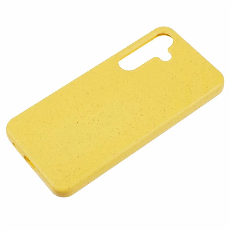 For Samsung Galaxy S24+ Shockproof Case Biodegradable Wheat Straw+TPU Hybrid Phone Shell