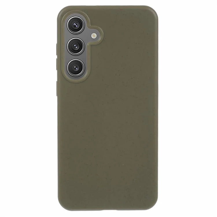 For Samsung Galaxy S24+ Shockproof Case Biodegradable Wheat Straw+TPU Hybrid Phone Shell