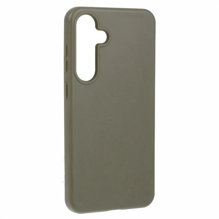 For Samsung Galaxy S24+ Shockproof Case Biodegradable Wheat Straw+TPU Hybrid Phone Shell