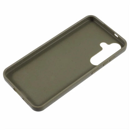 For Samsung Galaxy S24+ Shockproof Case Biodegradable Wheat Straw+TPU Hybrid Phone Shell